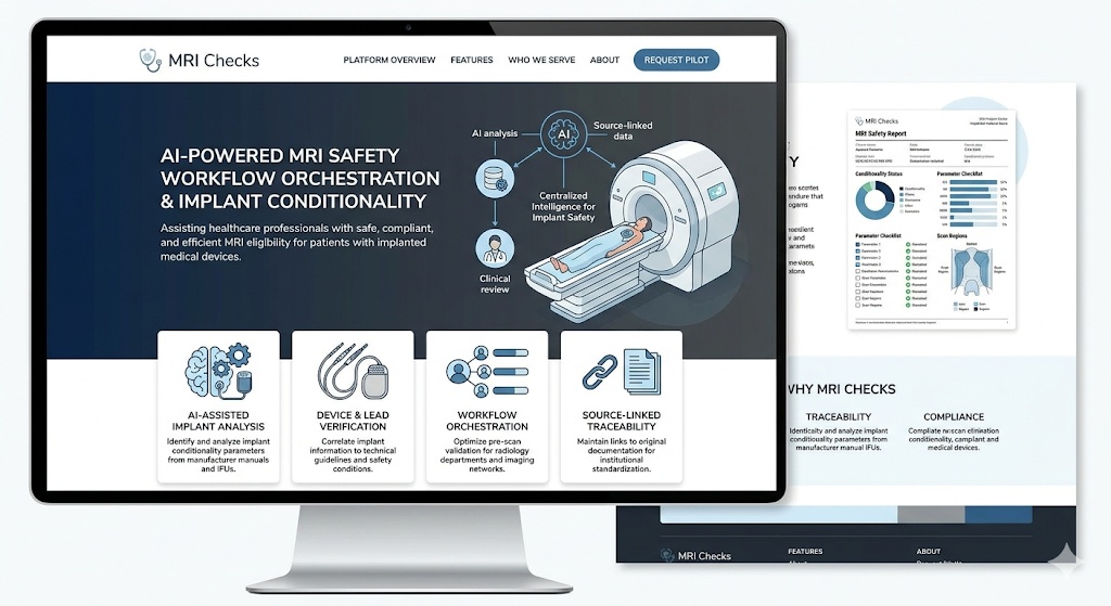 MRI Checks Dashboard Interface
